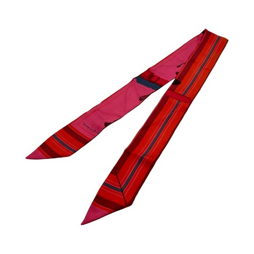 Hermes twilly rocabar red silk - twilly,