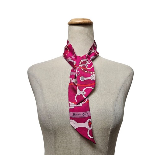 Hermès pink printed silk - printed,