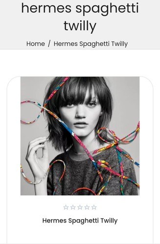 Hermes twilly spaghetti silk - spaghetti,