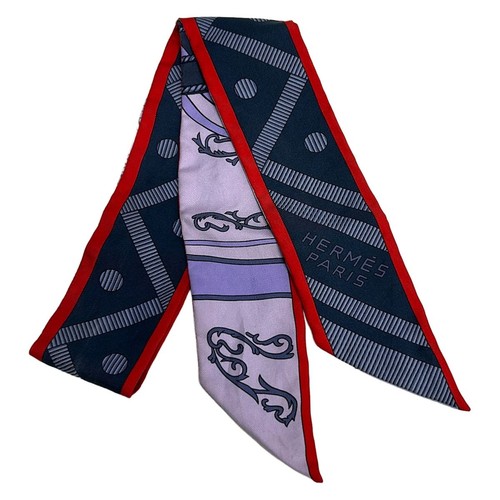 Hermes scarf twilly blue - blue, x