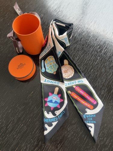 Hermès twilly silk scarf - twilly,