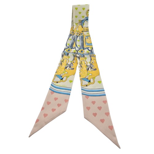 Hermes silk twilly love heart - love,