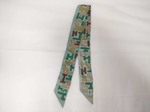 Hermes twilly silk scarf - hermes, mint