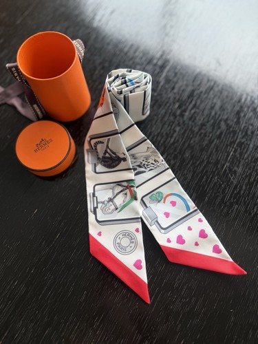 Hermès twilly silk scarf - twilly,