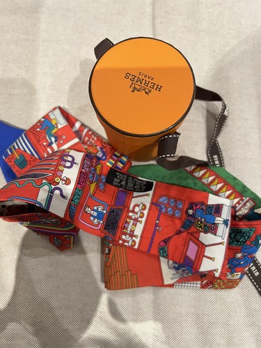 Hermes red twilly scarf - hermes,