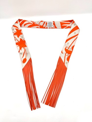 Hermes fringe leather twilly - fringe,