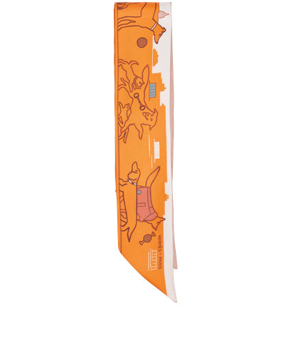 Hermes dog twilly 85cm - hermes, x
