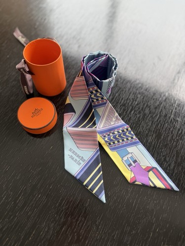 Hermès twilly silk scarf - twilly,