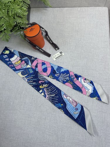 Hermes silk splash park ribbon - hermes,