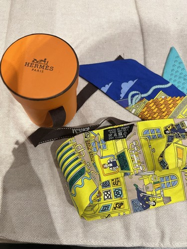 Hermes yellow twilly scarf - yellow,
