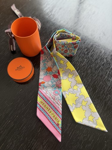 Hermès twilly silk scarf - hermès,