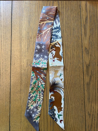 Hermes twilly silk scarf - hermes,