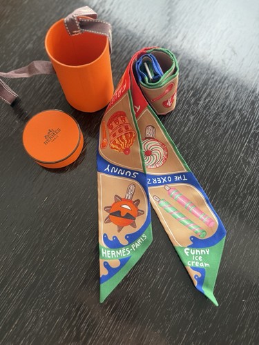 Hermès twilly silk scarf - hermès,