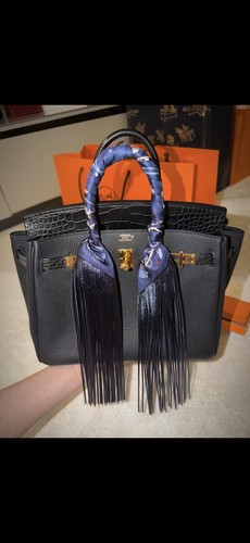 Hermes bleu marine silk les - hermes,