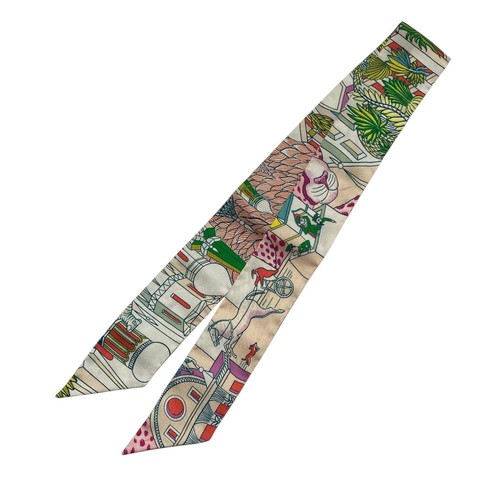 Hermes animapolis silk twilly - animapolis,